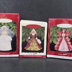 Hallmark Keepsake Ornament Barbie Lot of 3 Read Description New in Original Box